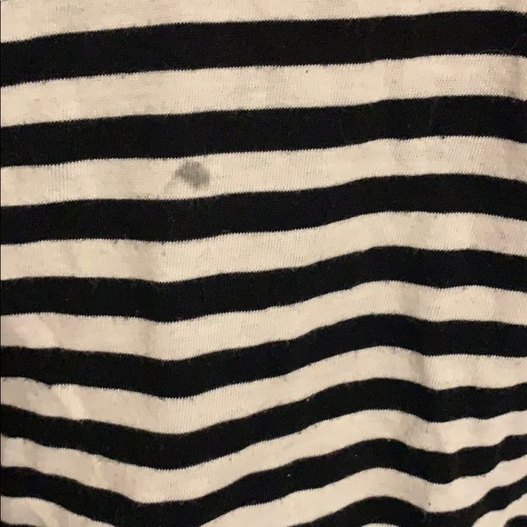 Forever 21 Black/White Striped Amour Tee- Large - Picture 3 of 4